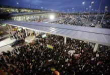 Protest at JFK Airport After President Trump’s Executive Order Detaining Refugees