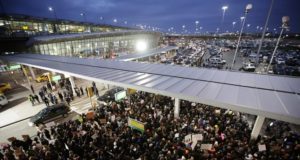 Protest at JFK Airport After President Trump’s Executive Order Detaining Refugees