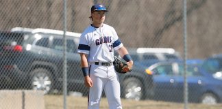 NEC Baseball Sweeps Colby-Sawyer