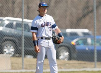 NEC Baseball Sweeps Colby-Sawyer