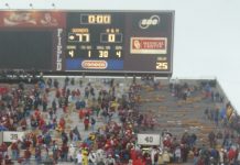 Running up the score in college football