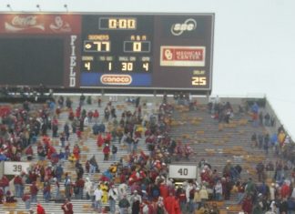 Running up the score in college football