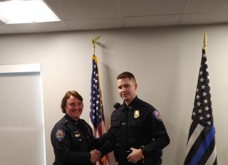 CJ Senior Dave Nelson Sworn-In As a Full-Time Police Officer