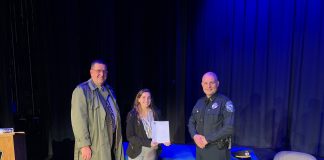 CJ Senior Receives Award From Concord, New Hampshire Police Department During Internship