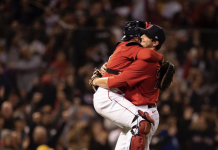 NEC Baseball Team Enjoys Red Sox/Yankees Rivalry