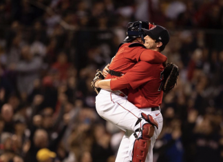 NEC Baseball Team Enjoys Red Sox/Yankees Rivalry