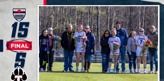 Women’s lacrosse wins big on senior day vs Thomas College