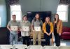 NEC Communication students inducted into Lambda Pi Eta