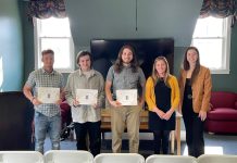 NEC Communication students inducted into Lambda Pi Eta