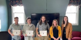 NEC Communication students inducted into Lambda Pi Eta