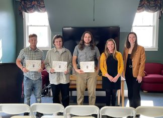 NEC Communication students inducted into Lambda Pi Eta
