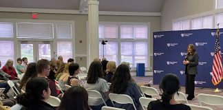 Democratic Presidential Candidate Marianne Williamson speaks at NEC