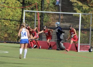 NEC field hockey goalie wins goalkeeper of the week