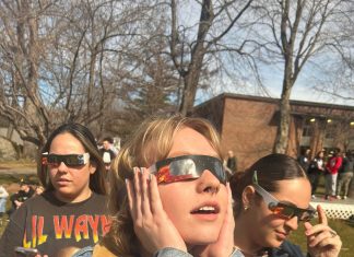 NEC community gathers for 2024 solar eclipse