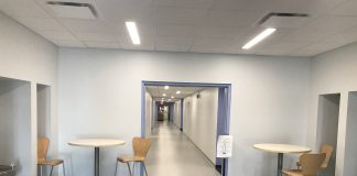Construction complete on first floor of NEC’s Science Building