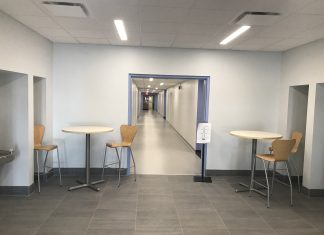 Construction complete on first floor of NEC’s Science Building