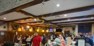 NEC students gather for Trump, Harris debate watch party Watch Party Crowd For Presidential Debate