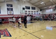 NEC volleyball sweeps University of Saint Joseph on Senior Night