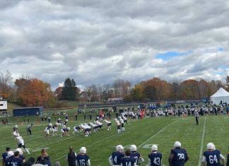 NEC football defeats Maine Maritime in first win since program return