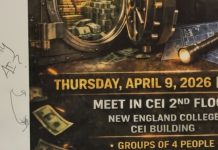 Use of AI for on-campus advertising draws controversy An A.I poster with angry handwriting in the margin.